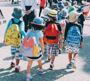 Niños de un colegio Internacional